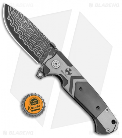 Andre de Villiers TrailBoss Knife Arrow Titanium/Zirconium (3.875" Damascus) AdV
