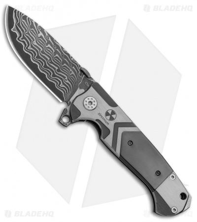 Andre de Villiers TrailBoss Knife Arrow Titanium/Zirconium (3.875" Damascus) AdV