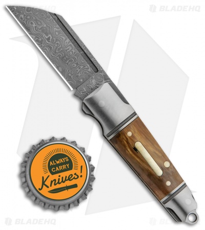 Andre de Villiers Mini Pocket Butcher Slip Joint Knife Mammoth (2" Damascus) AdV