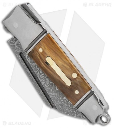 Andre de Villiers Mini Pocket Butcher Slip Joint Knife Mammoth (2" Damascus) AdV