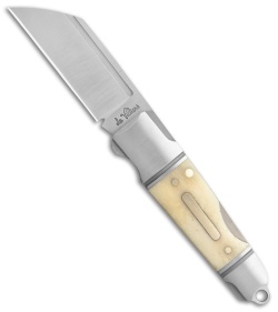 Andre de Villiers Mini Pocket Butcher Lockback Knife White Bone (2" Satin) AdV