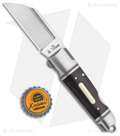 Andre de Villiers Pocket Butcher Lockback Knife Ebony (2.9" Satin) AdV