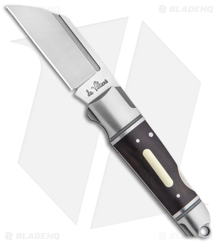 Andre de Villiers Pocket Butcher Lockback Knife Ebony (2.9" Satin) AdV