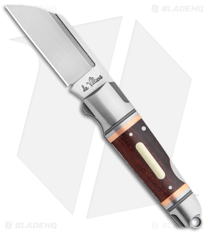 Andre de Villiers Pocket Butcher Lockback Knife Rosewood/Copper (2.9" Satin) AdV