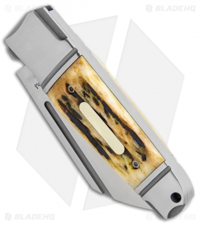 Andre de Villiers Pocket Butcher Slip Joint Knife Jigged Bone (2.9" Satin) AdV