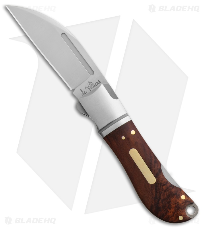 Andre de Villiers Swayback Lockback Knife Rosewood w/Insert (2.8" Satin) AdV