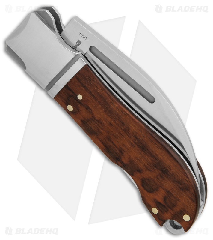 Andre de Villiers Swayback Lockback Knife Rosewood w/Insert (2.8" Satin) AdV