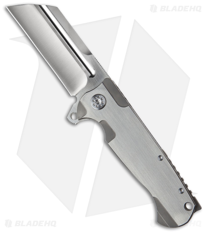 Andre de Villiers Mid-Tech Butcher Frame Lock Knife Brushed (3.75" Satin) AdV