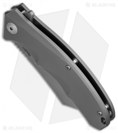 District Knives Apollo Frame Lock Knife Titanium (3.5" Stonewash) 