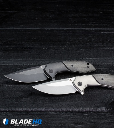Arcform Catalyst Flipper Knife Ti/Carbon Fiber (3.5" Stonewash) TuffKnives
