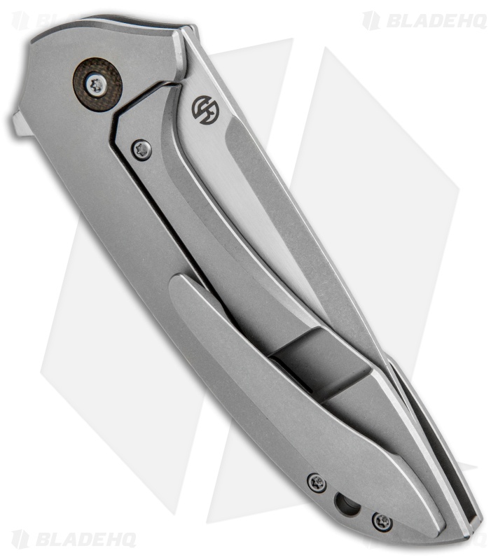 Arcform Catalyst Flipper Knife Ti/Micarta (3.5" Stonewash) TuffKnives