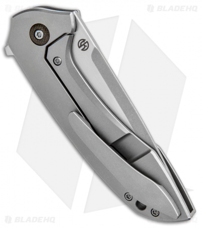Arcform Catalyst Flipper Knife Ti/Micarta (3.5" Stonewash) TuffKnives
