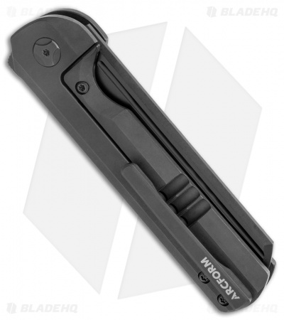 Arcform Darcform Slimfoot Frame Lock Knife Black Ti/CF (3.5" Black) TuffKnives