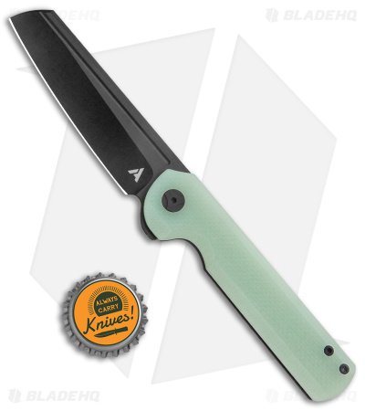 Arcform Darcform Slimfoot Frame Lock Knife Jade G-10 (3.5" Black)