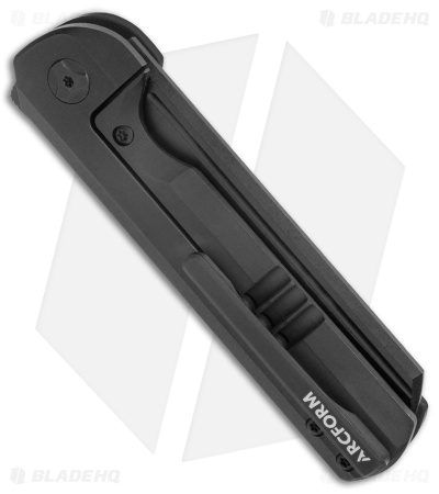 Arcform Darcform Slimfoot Frame Lock Knife Black G-10/Titanium (3.5" Black) 