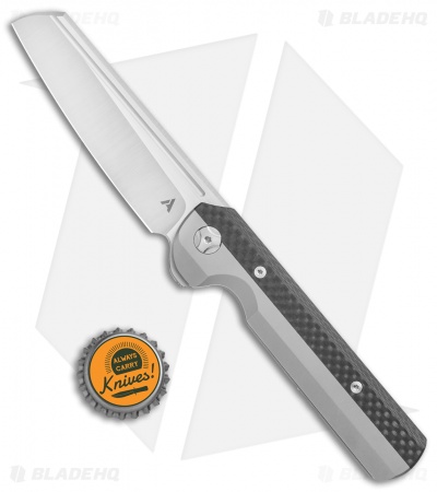 Arcform Slimfoot Frame Lock Knife Ti/Carbon Fiber (3.5" Stonewash) TuffKnives