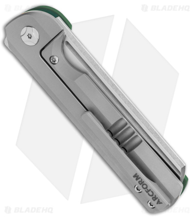 Arcform Slimfoot Frame Lock Knife Green G-10 (3.5" Stonewash) TuffKnives