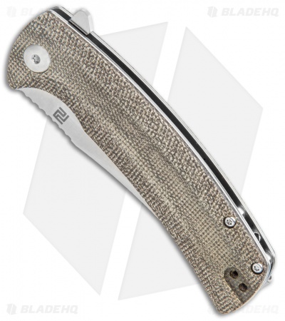 Artisan Cutlery Arroyo Liner Lock Knife OD Green Micarta (3.4" Satin) 1845P-ODG