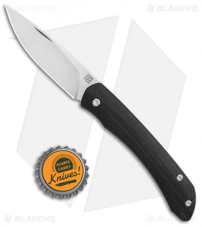 Artisan Cutlery Biome Slip Joint Knife Black G-10 (2.8" Satin) 1840P-BK