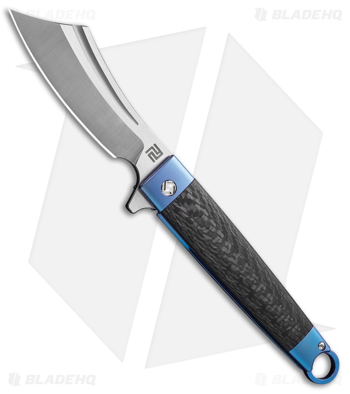 Artisan Cutlery Cutlass - Folding Knife | CF/Blue Ti | Blade HQ