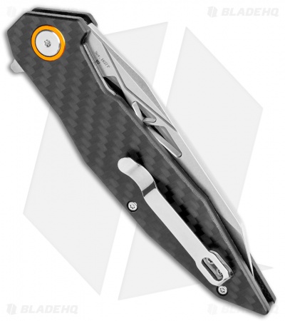 Artisan Cutlery Cygnus Liner Lock Knife Black Carbon Fiber (3.54" Satin)