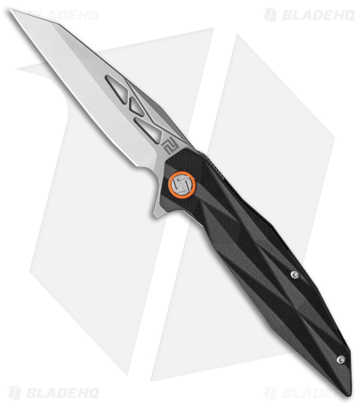 Artisan Cutlery Cygnus Liner Lock Knife Sculpted Black G-10 (3.54" Satin)