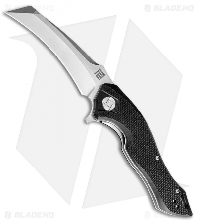 Artisan Cutlery Eagle Liner Lock Knife Black G-10 (3.46" Stonewash D2)