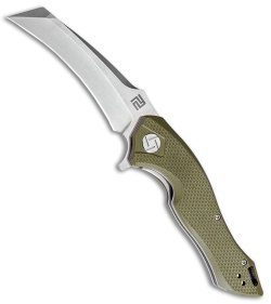Artisan Cutlery Eagle Liner Lock Knife OD Green G-10 (3.46" Stonewash D2)