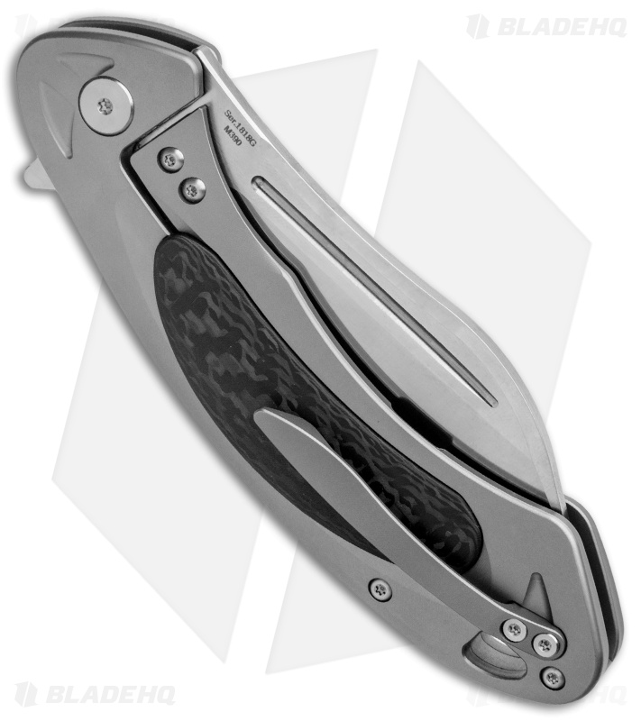 Artisan Cutlery Eterno Frame Lock Knife Gray Ti/CF (3.5" Satin)