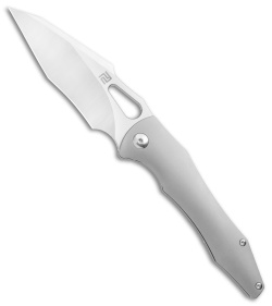 Artisan Cutlery Great White Knife Titanium (3.7" Stonewash) 1841G-GY