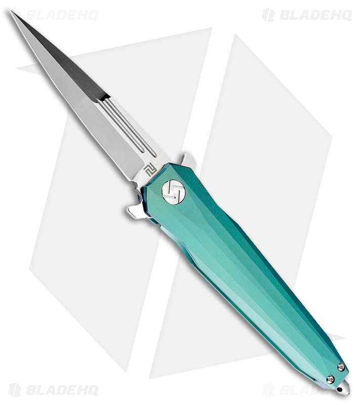 Artisan Cutlery Hornet Liner Lock Knife Green Titanium (3.54" Satin M390)