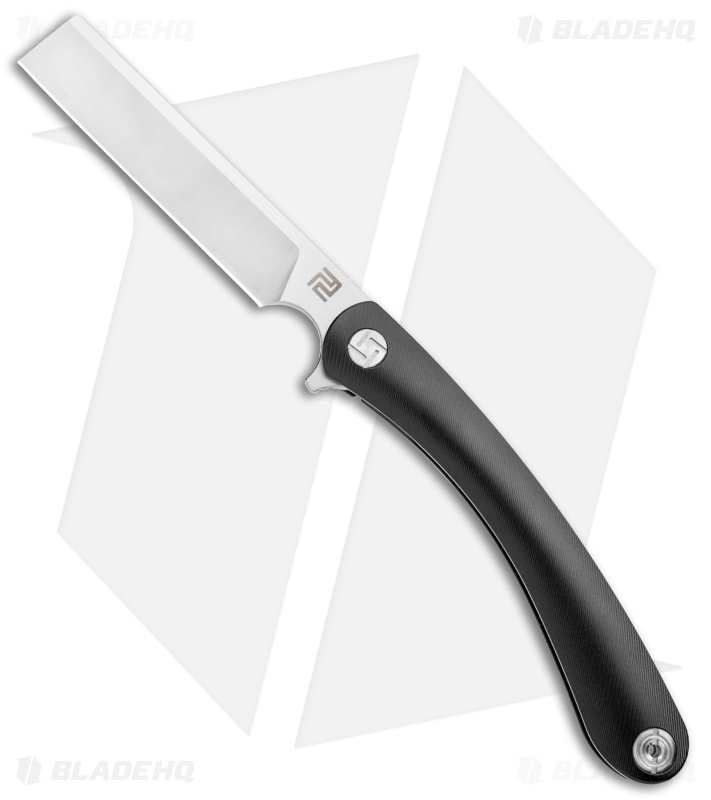 Artisan Cutlery Orthodox Frame Lock Knife Black Ti (3.75" Satin CPM-S35VN)