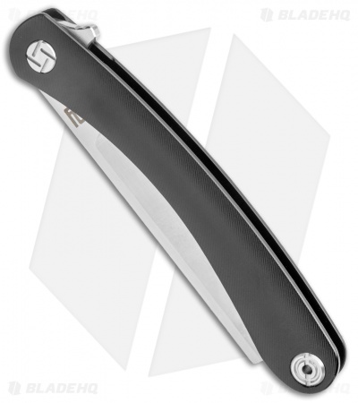 Artisan Cutlery Orthodox Frame Lock Knife Black Ti (3.75" Satin CPM-S35VN)