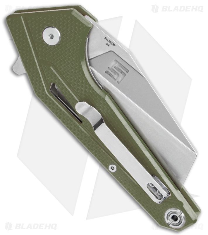 Artisan Cutlery Ravine Liner Lock Knife OD Green G-10 (3.25" Stonewash)