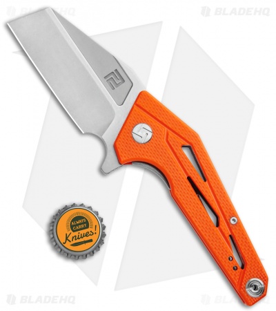 Artisan Cutlery Ravine Liner Lock Knife Orange G-10 (3.25" Stonewash)