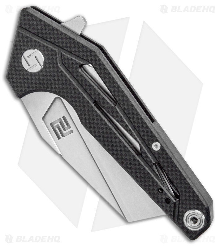 Artisan Cutlery Ravine Liner Lock Knife Black G-10 (3.25" Stonewash)