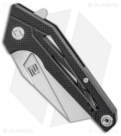 Artisan Cutlery Ravine Liner Lock Knife Black G-10 (3.25" Stonewash)