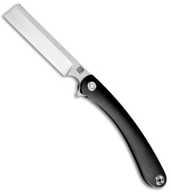 Artisan Cutlery Small Orthodox Frame Lock Knife Black (2.75" Satin Bohler M390)