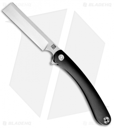Artisan Cutlery Small Orthodox Frame Lock Knife Black (2.75" Satin CPM-S35VN)