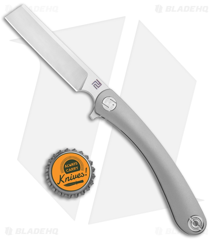Artisan Cutlery Small Orthodox Frame Lock Knife Gray (2.75" Satin CPM-S35VN)