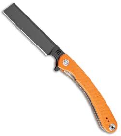 Artisan Cutlery Small Orthodox Liner Lock Knife Orange G-10 (2.75" Black)