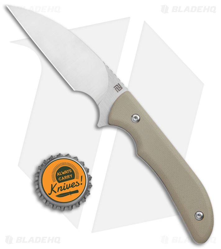 Artisan Cutlery Sea Snake Fixed Blade Knife Tan G-10 (3.1" Satin) 1842B-DE