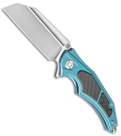 Artisan Cutlery Apache Frame Lock Knife Green Ti/Carbon Fiber (3.5" Satin M390)