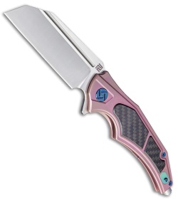 Artisan Cutlery Apache Frame Lock Knife Rose Ti/Carbon Fiber (3.5" Satin M390)