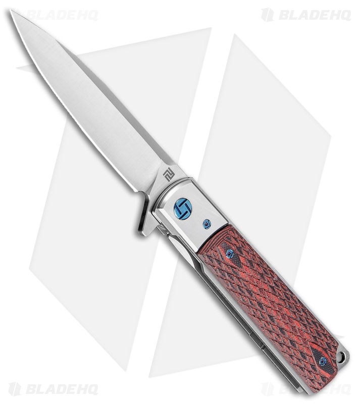 Artisan Cutlery Classic Liner Lock Knife Textured Black G-10 (3.8" SW S35VN)