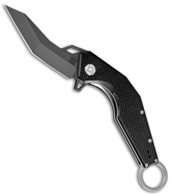 Artisan Cutlery Cobra Liner Lock Knife Black G-10 (3.5" Black D2) 