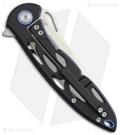 Artisan Cutlery Hoverwing  Frame Lock Knife Black Ti (3.75" Satin M390)