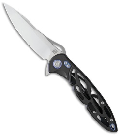 Artisan Cutlery Hoverwing  Frame Lock Knife Black Ti (3.75" Satin M390)