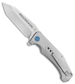 Artisan Cutlery Jungle Frame Lock Knife Gray Titanium (3.8" Stonewash)