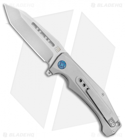 Artisan Cutlery Jungle Frame Lock Knife Gray Titanium (3.8" Stonewash)